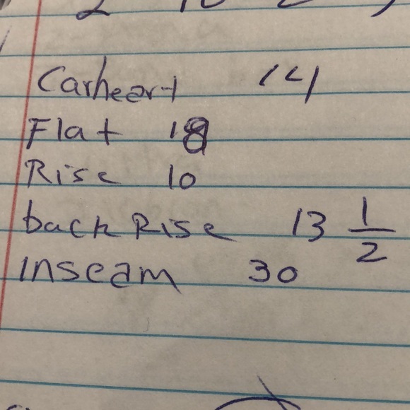 Carheart jeans size 14 NWT  WOMEN  NEW DARK‎ BLUE DENIM #MC D - Picture 8 of 8